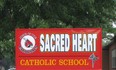 Sacred Heart Elementary School Sign.