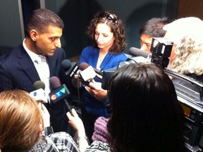 Windsor Mayor Eddie Francis announces a tentative deal with CUPE on Dec. 14, 2012. (Jason Kryk/The Windsor Star)