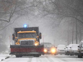 A snow removal truck plows the 900 block of Victoria Avenue is pictured in this file photo.  (DAX MELMER/The Windsor Star)