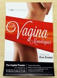 A copy of the Vagina Monologues is photographed in Windsor on Tuesday, December 4, 2012. A city employee recently took the poster down from the main entrance to the Capitol Theatre. (Tyler Brownbridge/The Windsor Star)
