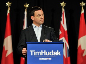 File photo of  Ontario Progressive Conservative leader Tim Hudak.(Postmedia News files)