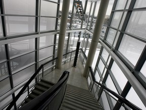 Interior staircase at Art Gallery of Windsor Tuesday February 23, 2010. (NICK BRANCACCIO/The Windsor Star)