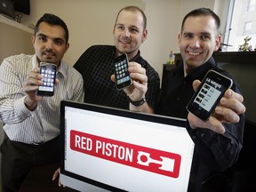 Ali Al-Aasm, left, Jakub Koter and Andy Kale of Red Piston are pictured in this file photo. (NICK BRANCACCIO/The Windsor Star)