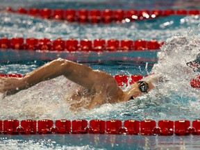 Guven Duvan of Turkey competes in the men's 200m freestyle qualification session on December 12, 2012 of the FINA World Short Course Swimming Championships in Istanbul. AFP PHOTO/MIRAMIRA/AFP/Getty Images
