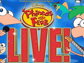 Disney’s Phineas and Ferb show that was expected to roll in this weekend at the WFCU Centre has been cancelled. (HANDOUT/The Windsor Star)