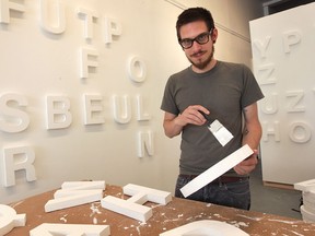 Broken City Lab is an arts collective. Pix of director Justin Langlois, director of the Broken City Lab poses Tuesday, June 19, 2012,  at the group's art space on Pelissier St. in downtown Windsor, Ont.  (Windsor Star / DAN JANISSE)