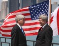 In this file photo, Michigan Gov. Rick Snyder and Prime Minister Stephen Harper cleared the way for a new Windsor-Detroit bridge in June 2012. (Windsor Star / DAN JANISSE)