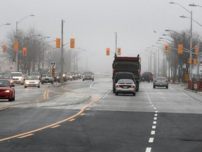 The intersection of Cabana and Provincial Rd. has opened after an extensive upgrading project. It is shown Monday, Dec. 3, 2012, in Windsor, Ont.  (DAN JANISSE/The Windsor Star)