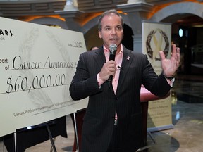 Caesars Windsor president and CEO Kevin Laforet speaks during a press conference at Caesars Windsor in Windsor on Wednesday, October 10, 2012. The casino announced it will be donating $60,000 in cash and other considerations to six local charities that deal with cancer. (Windsor Star files)