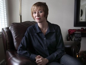 Brenda Brunelle, is a sexual abuse survivor and is setting up a support group for fellow victims of the Church. She poses Monday, Dec. 10, 2012, at her Windsor, Ont. home. (DAN JANISSE/The Windsor Star)