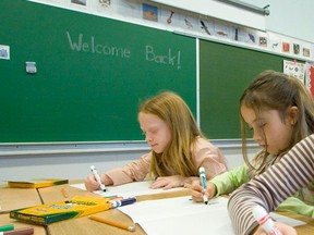 File photo of a classroom in Victoria, B.C. (Postmedia News files)