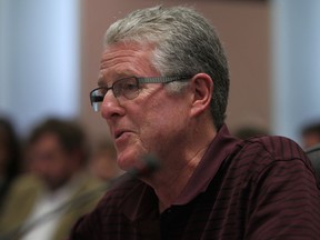 -Ian Naisbitt of The Little River Enhancement Group, speaks on the Windsor International Airport woodlot review at a city council meeting,  Monday, Dec. 3, 2012.  (DAX MELMER/The Windsor Star)