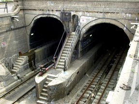 The Michigan side of the Detroit River train tunnel. (Windsor Star files)