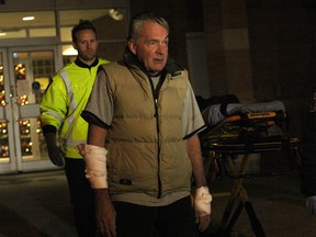 WINDSOR, ON.: DECEMBER 23, 2012 -- A man leaves The Salvation Army Windsor Community & Rehabilitation Centre on Church Street after he was allegedly attacked by another resident. (KRISTIE PEARCE/ The Windsor Star)