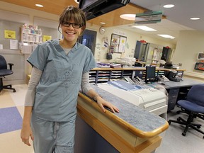 File photo of Nurse Meagan Klyn in the ICU unit at Hotel Dieu Grace Hospital in Windsor on Friday, November 23, 2012.