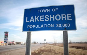 Lakeshore town sign. (Windsor Star files)