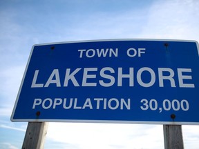 Lakeshore town sign. (Windsor Star files)
