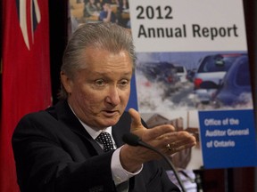Ontario auditor general Jim McCarter addressed OPP costs in his latest report. (CANADIAN PRESS/Nathan Denette)