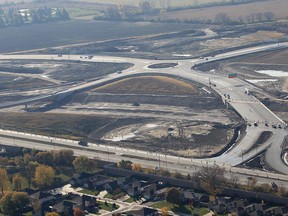 Aerial photo of the Windsor/Essex Parkway project taken Wednesday, Oct. 24, 2012, in Windsor, Ont.  (DAN JANISSE/The Windsor Star)