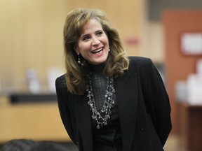 Sandra Pupatello is shown at the Windsor Public Library on Dec. 21, 2012. Pupatello announced her social services platform at a press conference. (Dan Janisse / The Windsor Star)