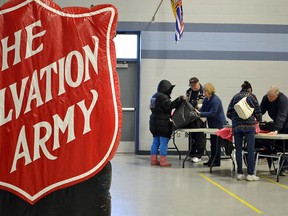 The salvation army logo is pictured in this December 2012 file photo. (Hailey Trealout/The Windsor Star)