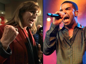 It's the hip-hop collaboration of the year: Sandra Pupatello and Drake! The former MPP for Windsor West says she'd welcome Toronto rap superstar Drake on her campaign team in the Ontario Liberal leadership race. (Dan Janisse / The Windsor Star) (Theo Wargo / Getty Images)