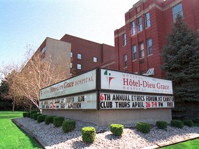 Hotel Dieu Grace Hospital. (Windsor Star files)