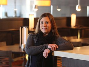 Shannon Mailloux, Grill 55's head supervisor, has a diploma in chemical laboratory technology but is finding it easier to advance in her job in the hospitality industry, which she loves. (JASON KRYK/ The Windsor Star)