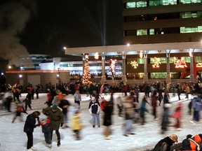 Ice skating at Charles Clark Square in downtown Windsor, Ontario is shown in this file photo. (The Windsor Star)