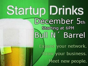 Start-Up Drinks take place at the Bull n’ Barrel on Ouellette Avenue.(HANDOUT/The Windsor Star)