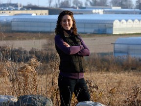 Stephanie Pilon is an assistant grower working in Leamington's greenhouse industry. (NICK BRANCACCIO/The Windsor Star)