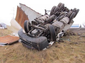 The Ontario Provincial Police are probing a fatal tractor trailer crash on Highway 401. HANDOUT/The Windsor Star