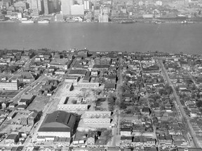 Downtown Windsor and the Windsor Arena are pictured in this December 1960 file photo. (File photo/The Windsor Star)