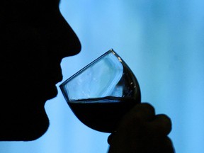 File photo of a person sipping wine. (Windsor Star files)