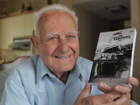 In this June 2011 photo, Armando Viselli is shown with his new book, The Grotto. (Windsor Star files)