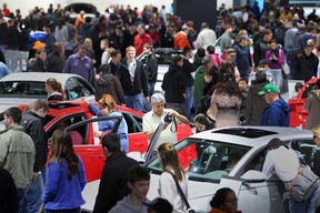 Large crowds flock to the 2013 North American International Auto Show at Cobo Hall in Detroit, Sunday, January 20, 2013.  (DAX MELMER / The Windsor Star)