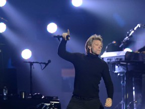 In this file photo, Jon Bon Jovi performs during "12-12-12 The Concert For Sandy Relief" December 12, 2012 at Madison Square Garden in New York. (AFP PHOTO/DON EMMERTDON EMMERT/AFP/Getty Images)