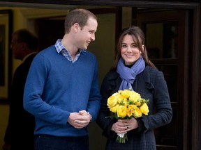 In expecting their first child, William and Kate will be resricted to names with some history. (Photograph by: Alastair Grant , AP)