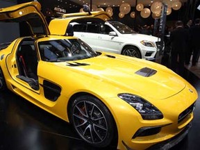 Mercedes Benz SLS AMG Black Series during NAIAS at Detroit's Cobo Centre January 15, 2013.  (NICK BRANCACCIO / The Windsor Star)