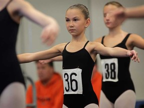 Devyn Kummer is shown during the tryout. (DAN JANISSE/The Windsor Star)