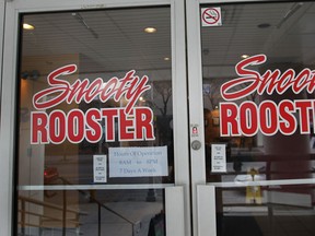 The Snooty Rooster in downtown Windsor is closing its doors. (Dan Janisse/The Windsor Star)