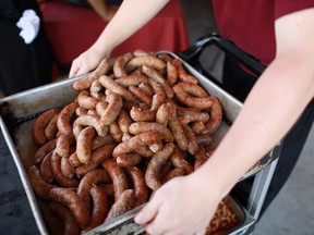 Sausages are seen in this file photo. (Dax Melmer/The Windsor Star)