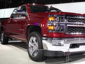 The 2014 Chevy Silverado pictured at the North American International Auto Show at Cobo Hall in Detroit Monday, January 14, 2013.  (DAX MELMER / The Windsor Star)