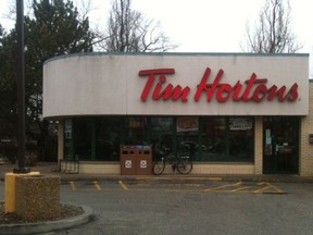 The Tim Hortons at St. Louis Avenue and Wyandotte Street East in Windsor is closing its doors. (Donald McArthur/The Windsor Star)