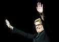 Kathleen Wynne's celebrates her victory and making her the first women Premier at the Ontario Liberal Leadership convention in Toronto on Saturday, January 26, 2013. THE CANADIAN PRESS/Nathan Denette
