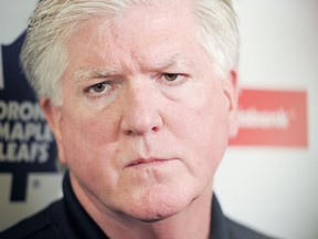 Former Toronto Maple Leafs President and GM Brian Burke is pictured in this 2011 file photo.  (Aaron Lynett / National Post)