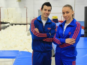 Robert Stanescu, left, and his wife Ruxandra Stanescu are the owners of Alpha Gymnastics Academy in Windsor. (JASON KRYK/The Windsor Star)