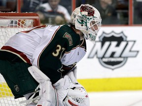 Minnesota goalie Josh Harding was diagnosed with MS in September. (AP photo)