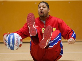 Harlem Globetrotters goodwill ambassador Handles Franklin put ona clinic in Saskatoon in December. (GREG PENDER/Star Phoenix)