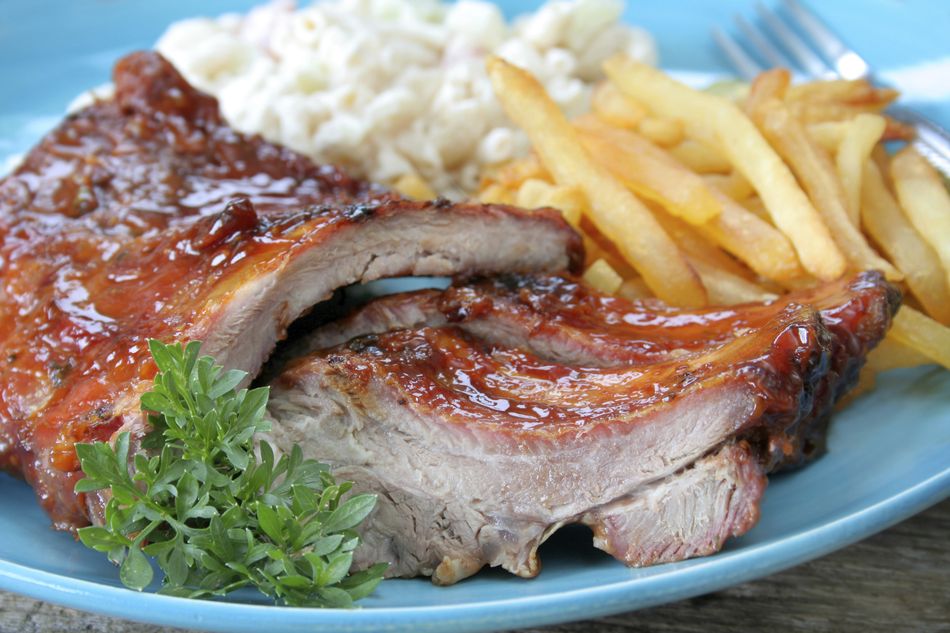 Close up BBQ Ribs